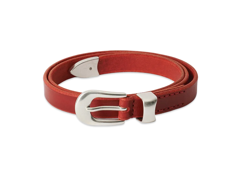 OUR LEGACY Women's 2 Cm Belt "Lipstick Red Leather"