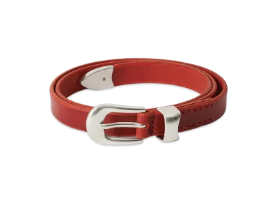 OUR LEGACY Women's 2 Cm Belt "Lipstick Red Leather"