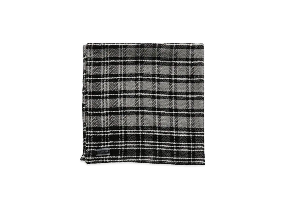 OUR LEGACY Women's Marstrand Scarf "Black/Grey Herringbone Check"