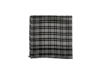 OUR LEGACY Women's Marstrand Scarf "Black/Grey Herringbone Check"