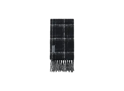 OUR LEGACY Women's Estate Scarf "Black Fuzzy Alpaca Check"