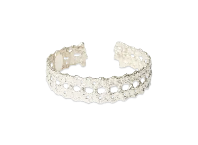 OUR LEGACY Women's Abstract Lace Bangle "Sterling Silver"
