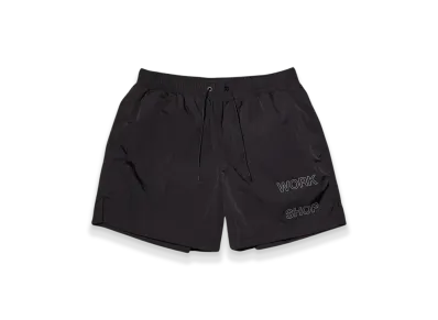 OUR LEGACY Work Shop Nylon Taffeta Running Shorts "Black"