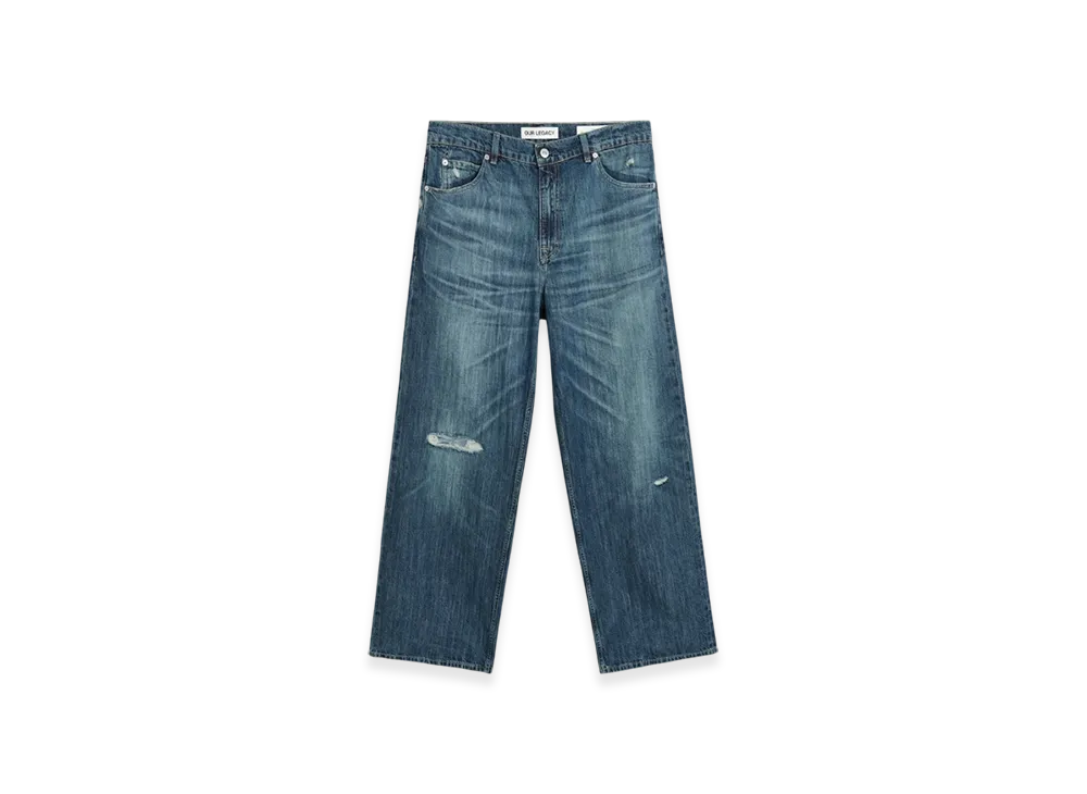 OUR LEGACY Vast Cut "Vintage Rubber Repair Denim"