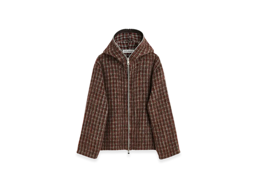 OUR LEGACY Full Zip Hood "Boston Check"