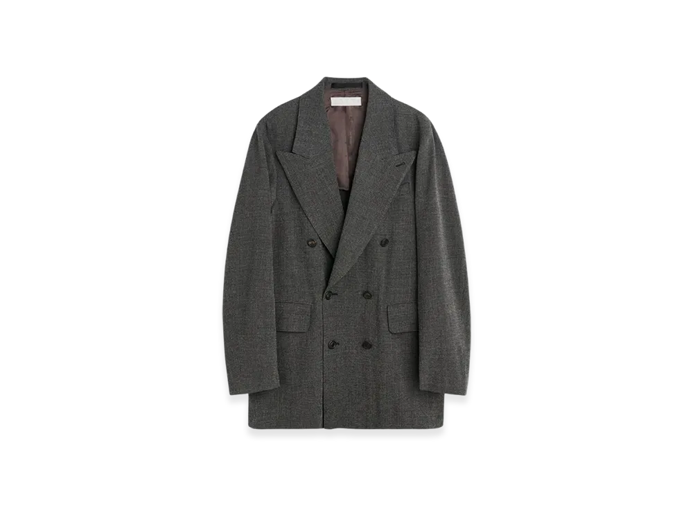 OUR LEGACY Sharp DB Blazer Black TV Static Mouline Wool "Black Tv Static Mouline Wool"