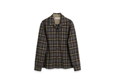 OUR LEGACY Heusen Shirt "Oyster Check Hairy Flannel"