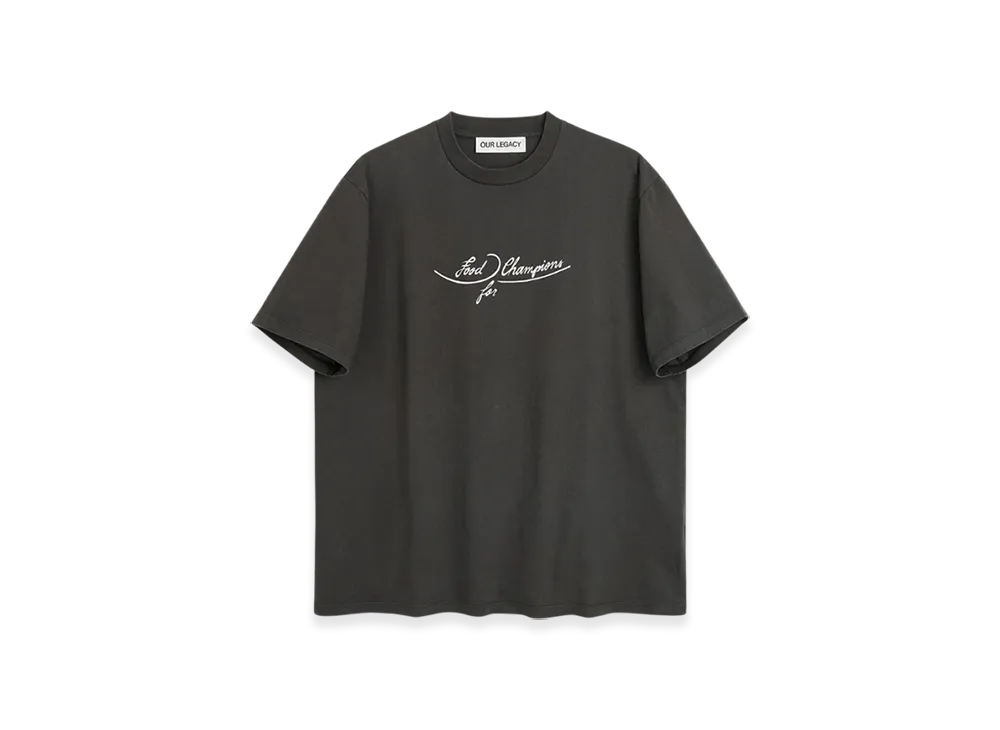 OUR LEGACY Box T-Shirt "Black Plates Print"