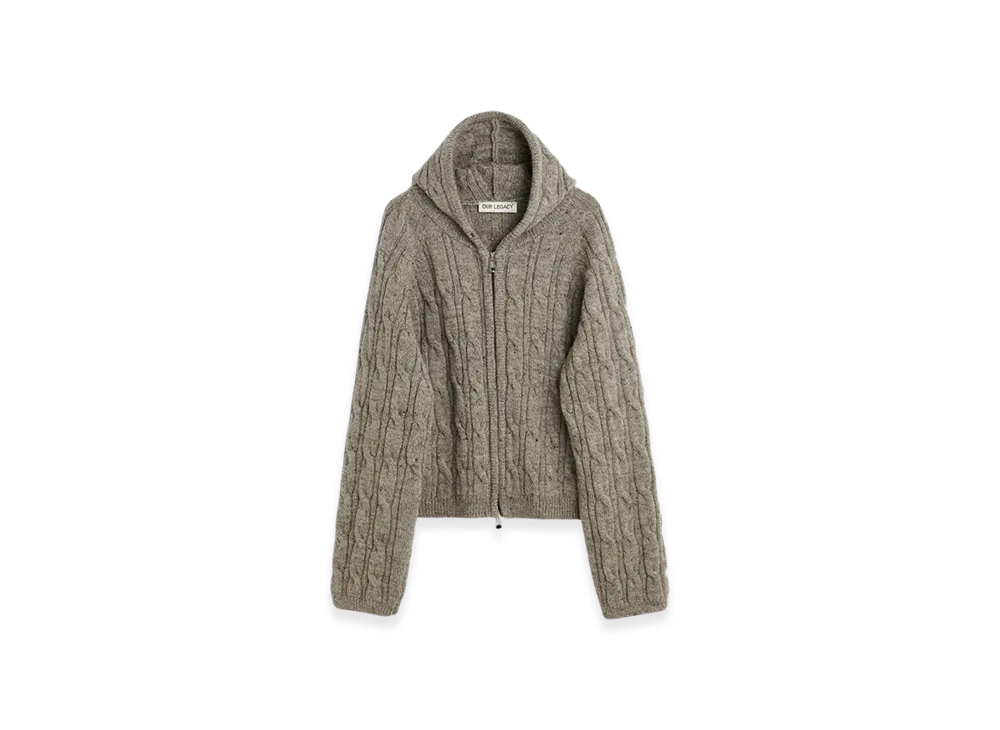OUR LEGACY Level Hood "Stable Melange Isles Wool"