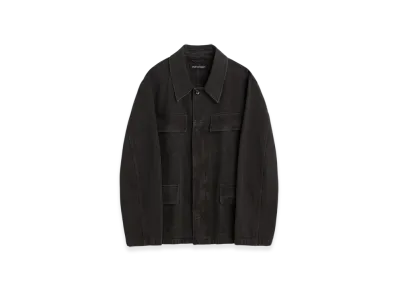 OUR LEGACY Uniform Jacket "Ash Black Reborn Canvas"