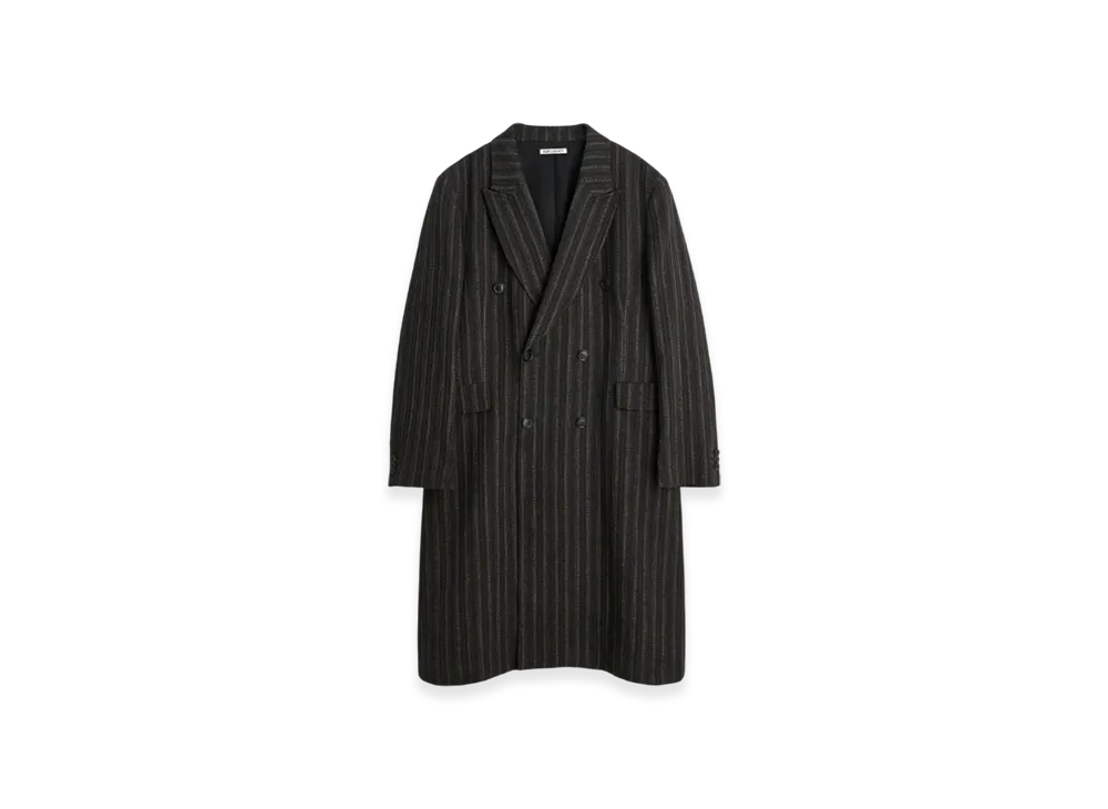 OUR LEGACY Whale Coat Cotton Stripe "Brown"
