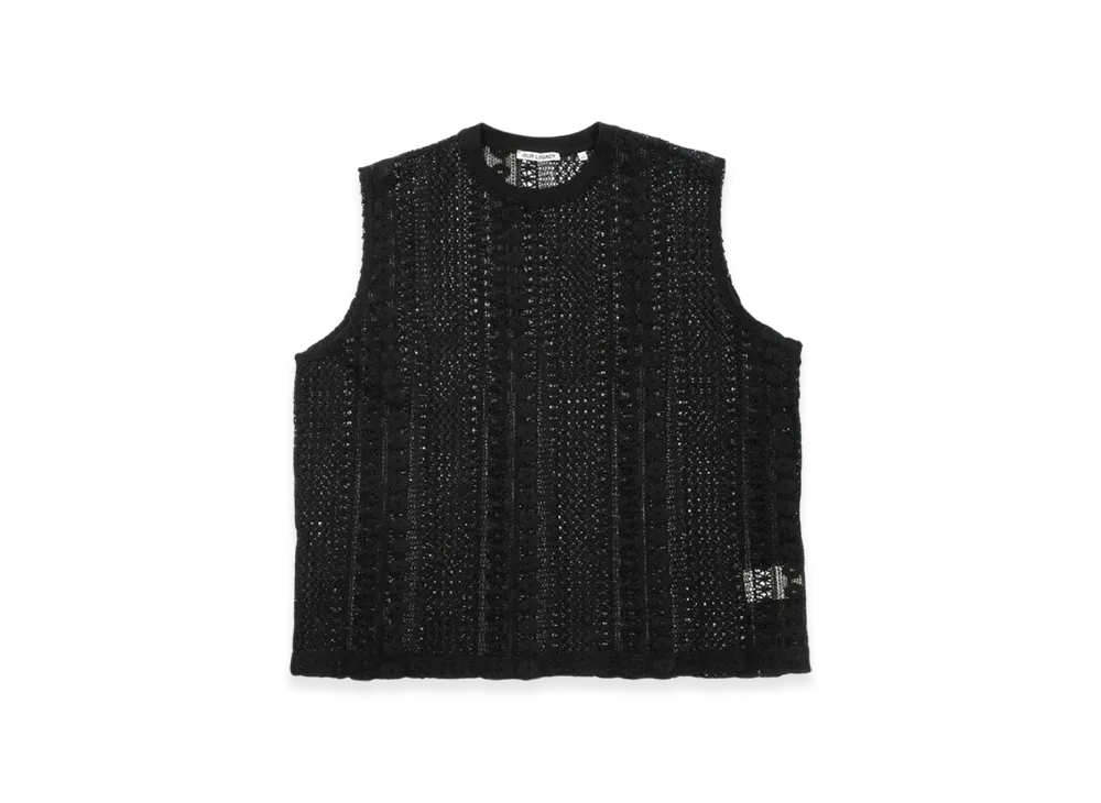 OUR LEGACY Box Sleeveless Cotton Crochet "Black"
