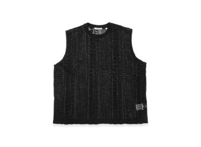 OUR LEGACY Box Sleeveless Cotton Crochet "Black"