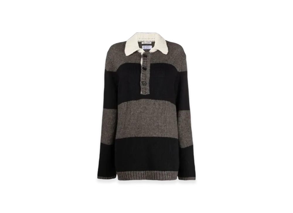 OUR LEGACY Women's Big Piquet Acrylic "Rugby Stripe"