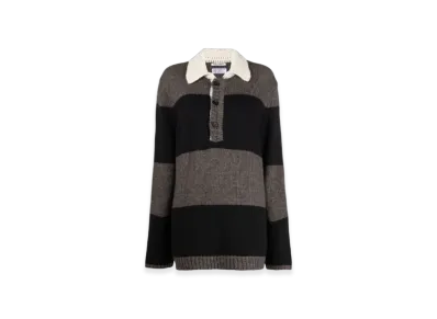 OUR LEGACY Women's Big Piquet Acrylic "Rugby Stripe"