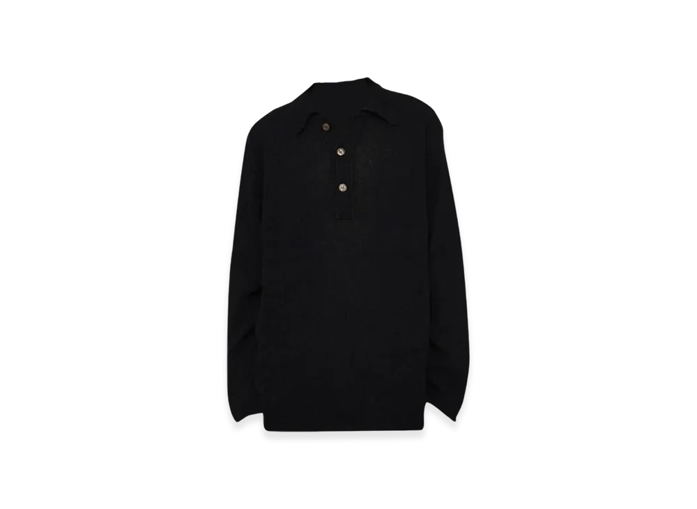 OUR LEGACY Big Piquet Fuzzy Alpaca "Black"