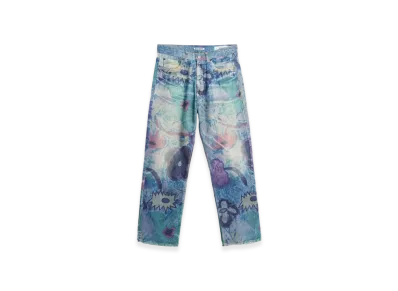 OUR LEGACY Third Cut "Digital Chalk Flower Denim"