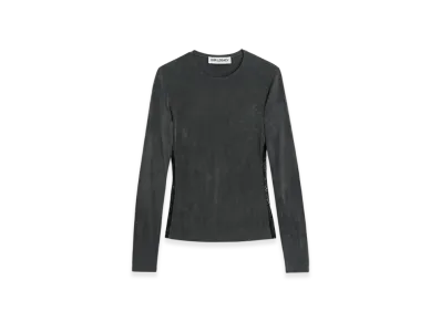 OUR LEGACY Women's Super Slim L/S "Dark Grey Lace Cupro"