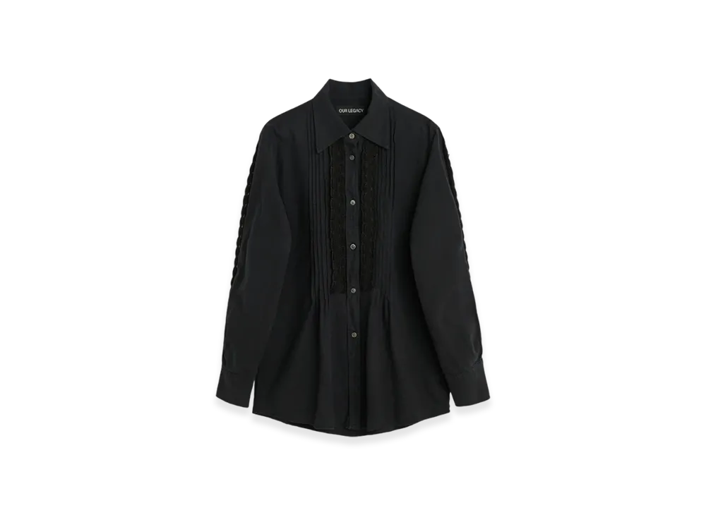 Pleated Black Kitchen Weave