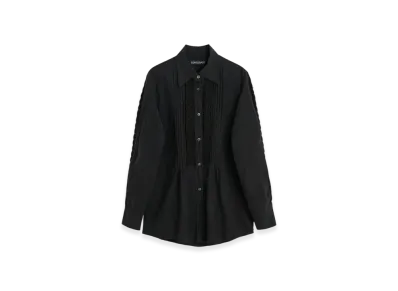 OUR LEGACY Women's Sincere Shirt "Pleated Black Kitchen Weave"