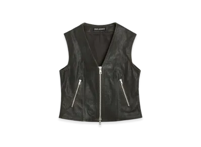 OUR LEGACY Women's Ripley Vest "Worn Brown Lambskin"