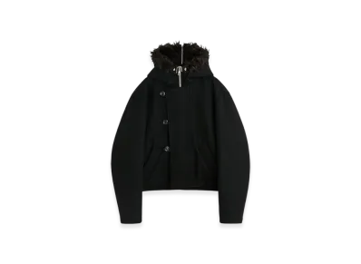 OUR LEGACY Duluth Jacket "Classic Black Stamped Wool"