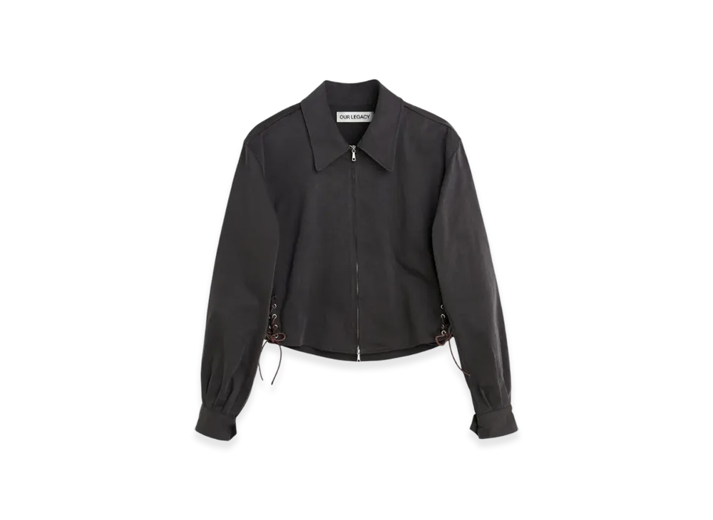 OUR LEGACY Women's Doll Blouson "Ash Black Seventies Sateen"