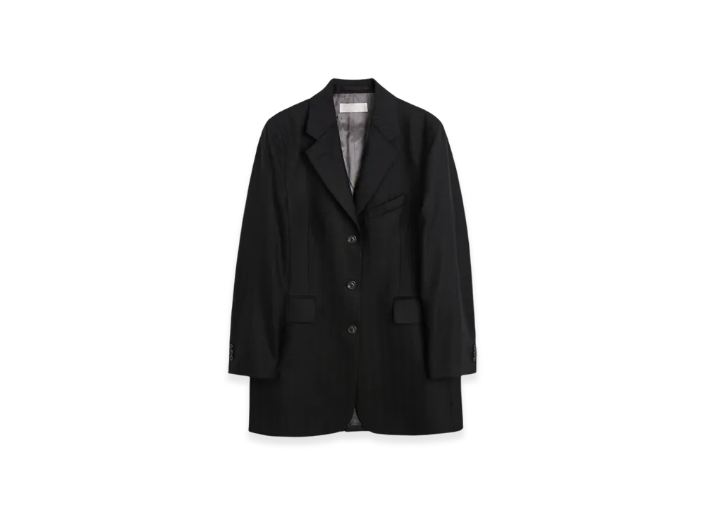 OUR LEGACY Women's Queens Blazer "Maitre D Black Wool"
