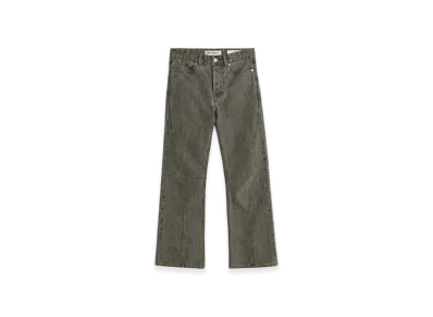 OUR LEGACY Women's Moto Cut "Olive Pigment Coated Weave"