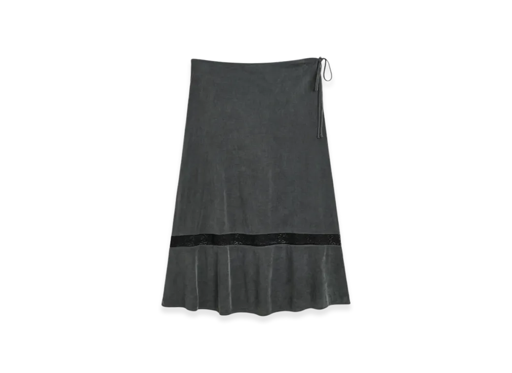 OUR LEGACY Women's Ballon Skirt "Dark Grey Cupro"
