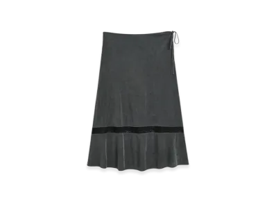 OUR LEGACY Women's Ballon Skirt "Dark Grey Cupro"