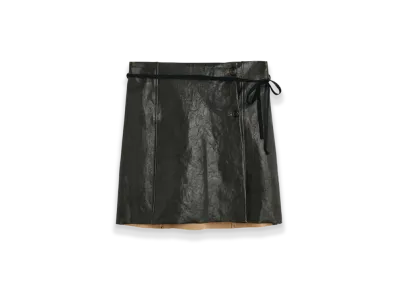 OUR LEGACY Women's Short Sarong "Worn Brown Lambskin"
