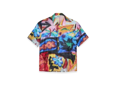 OUR LEGACY Box Shirt Shortsleeve Landscape Daylight Print "Multi"