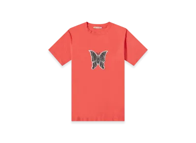 OUR LEGACY Box T-Shirt Schmetterling "Raspberry Red"