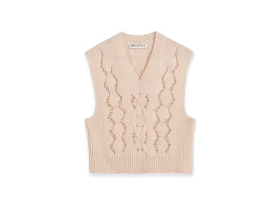 OUR LEGACY Women's Cable Michigan Tank "Delicate Pink Fisherman Wool"