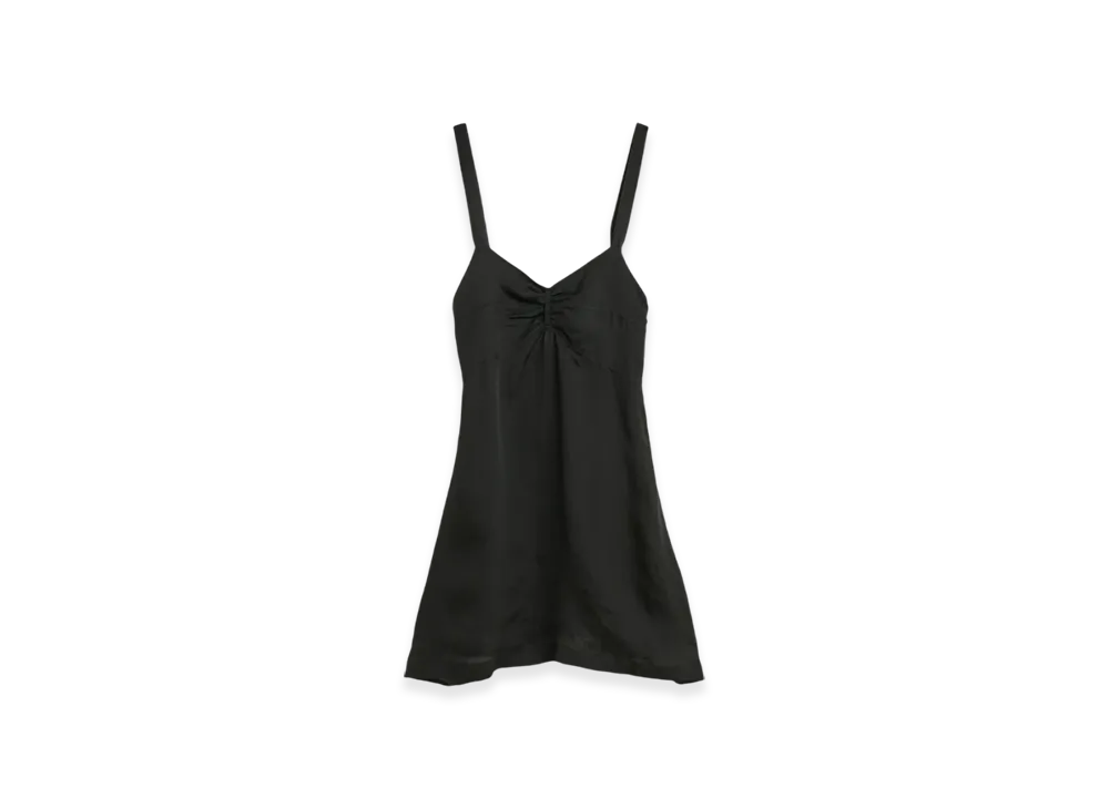 OUR LEGACY Women's Apron Dress "Noir Stripe Sheer Viscose Silk"