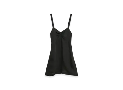 OUR LEGACY Women's Apron Dress "Noir Stripe Sheer Viscose Silk"