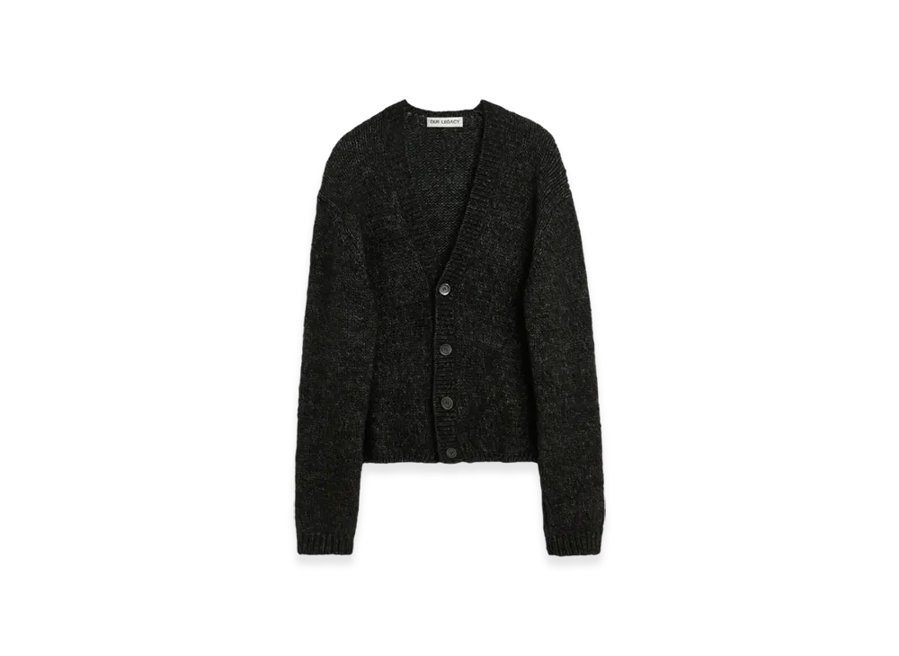 OUR LEGACY Women's Academy Cardigan "Pepe Nero Airy Alpaca"