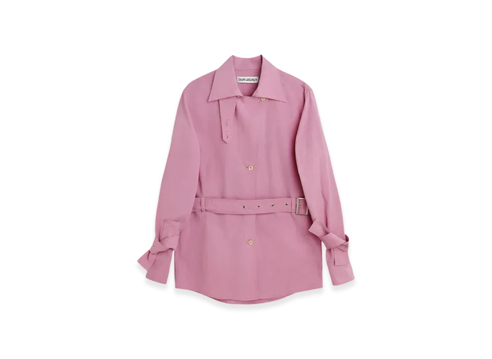 OUR LEGACY Women's Trench Shirt "Duchess Pink Organic Poplin"