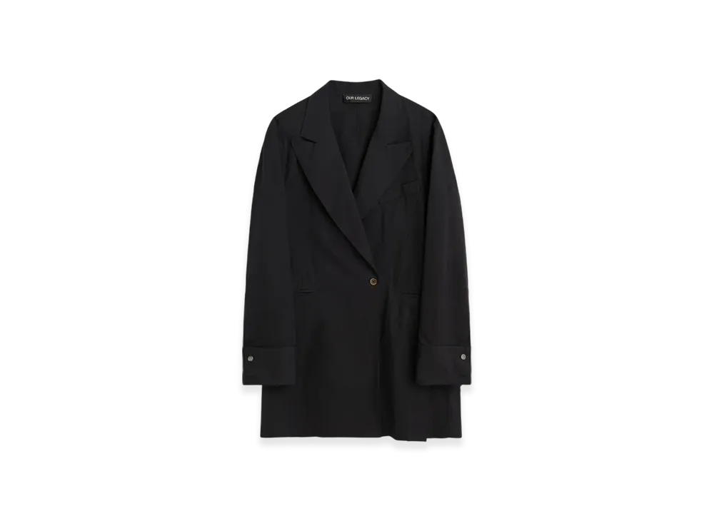 OUR LEGACY Women's Blazer Shirt "Ripe Black Poplin"