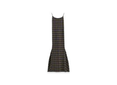 OUR LEGACY Women's Naiad Dress "Oyster Check Hairy Flannel"