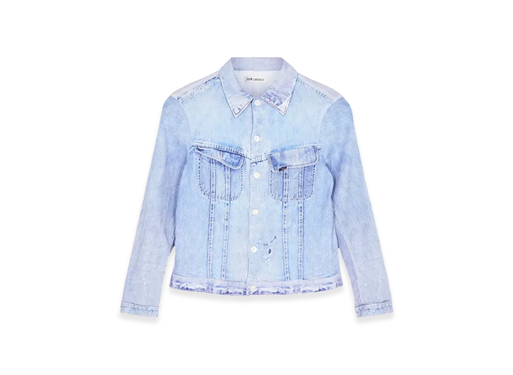 OUR LEGACY Rebirth Pleated Shirt "Digital Rodeo Print"