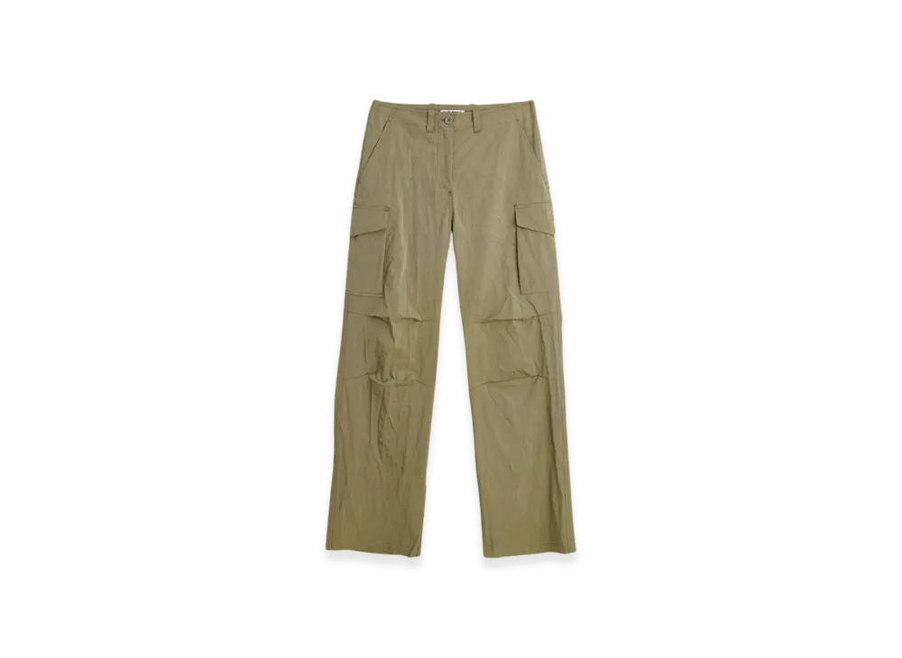 OUR LEGACY Women's Parachute Trousers High Twist Solaro "Army Green"