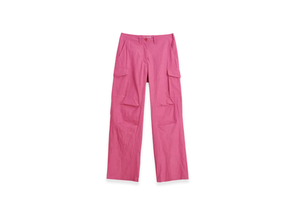 OUR LEGACY Women's Parachute Trousers Cotton Ripstop "Cerise"