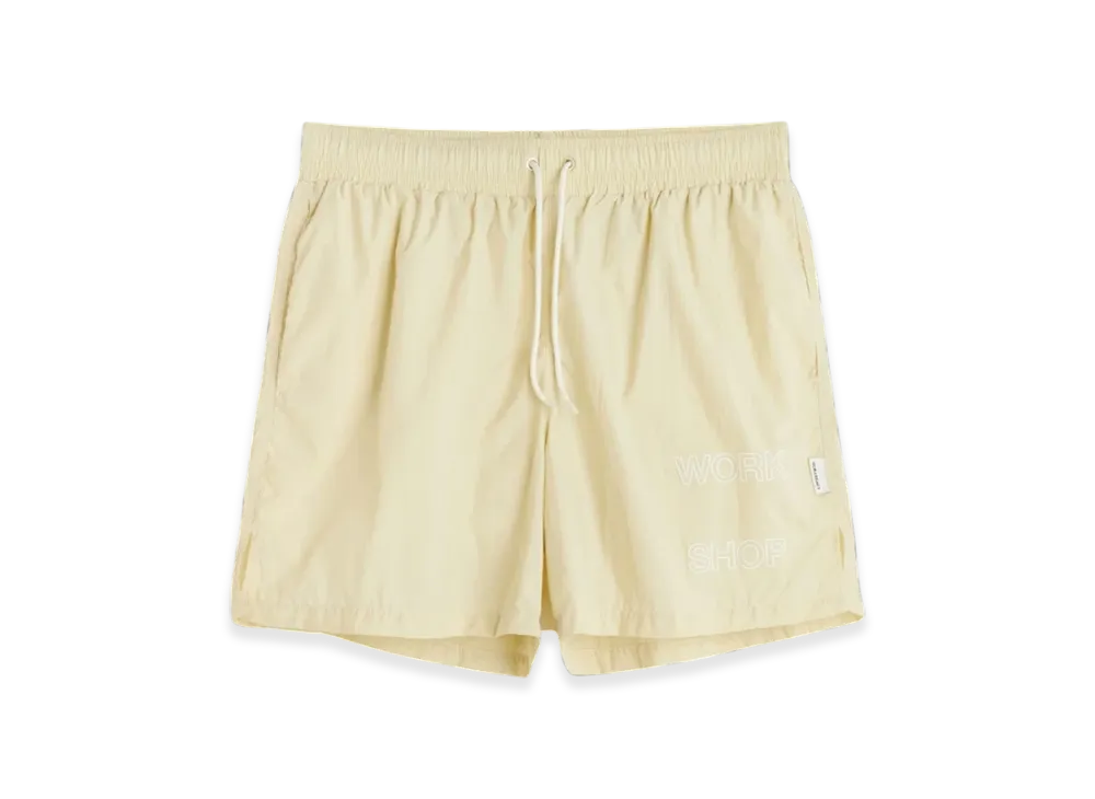 OUR LEGACY Work Shop Running Shorts Ripstop "Butter Cream"