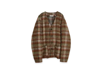 OUR LEGACY Cardigan Mohair "Ament Check"