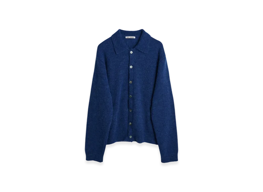 OUR LEGACY Evening Polo Fuzzy Alpaca "Royal Blue"