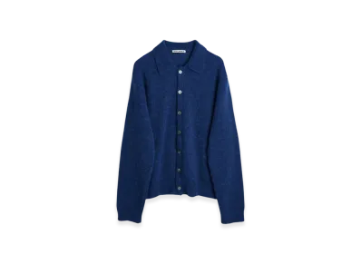 OUR LEGACY Evening Polo Fuzzy Alpaca "Royal Blue"
