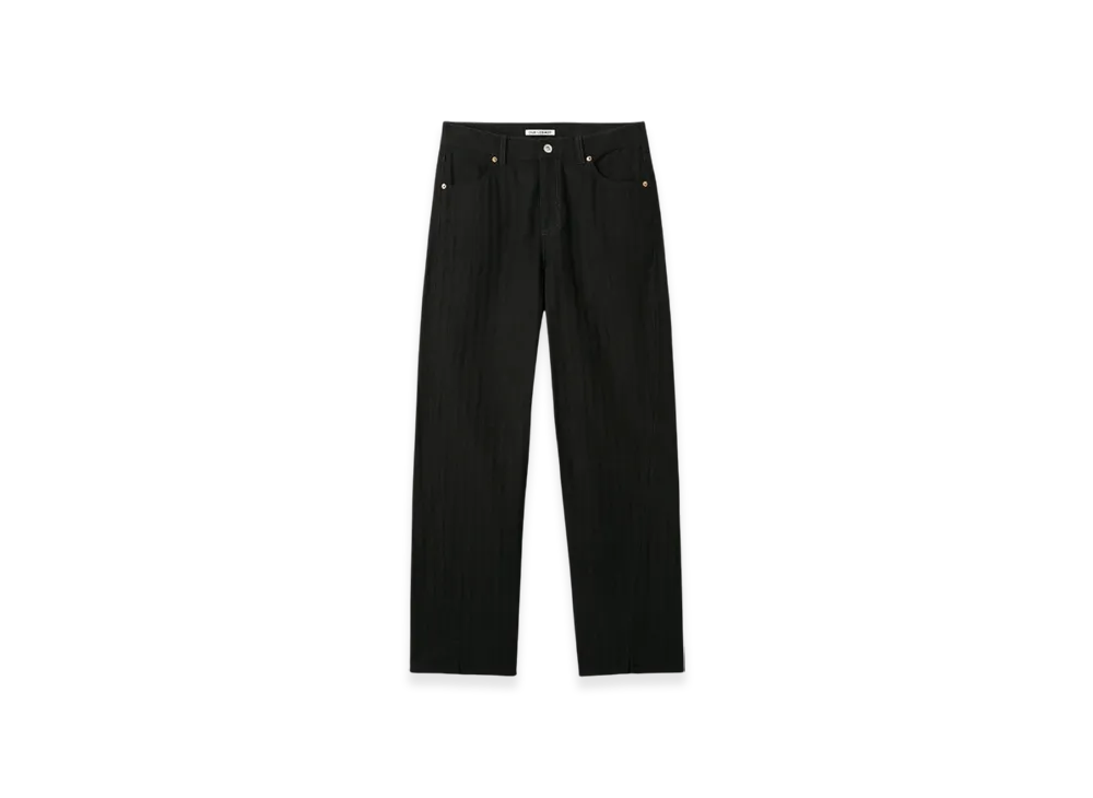 OUR LEGACY Sabot Cut Overdyed Hot Stripe "Black"