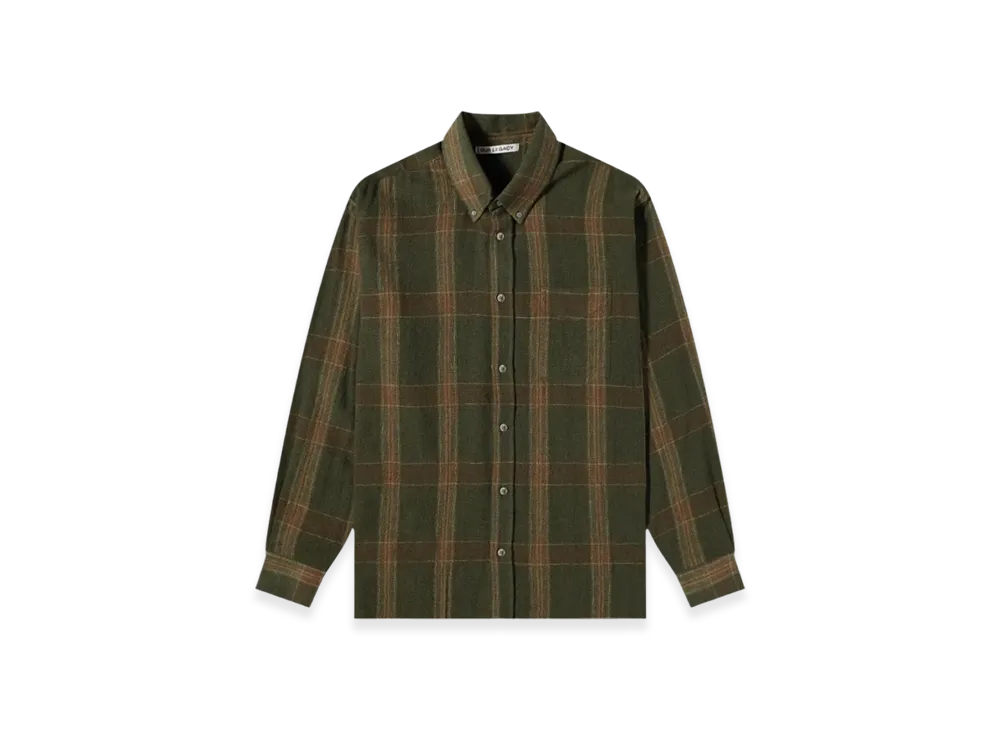 OUR LEGACY Borrowed BD Shirt "Green Columbia Check"